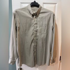 L.L. Bean Men’s XL Button Down Long Sleeve Wrinkle Resistant Cotton Shirt 0FKD3